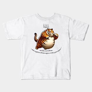 Thai Tattoo Parody "Sak Yant Tiger" Kids T-Shirt